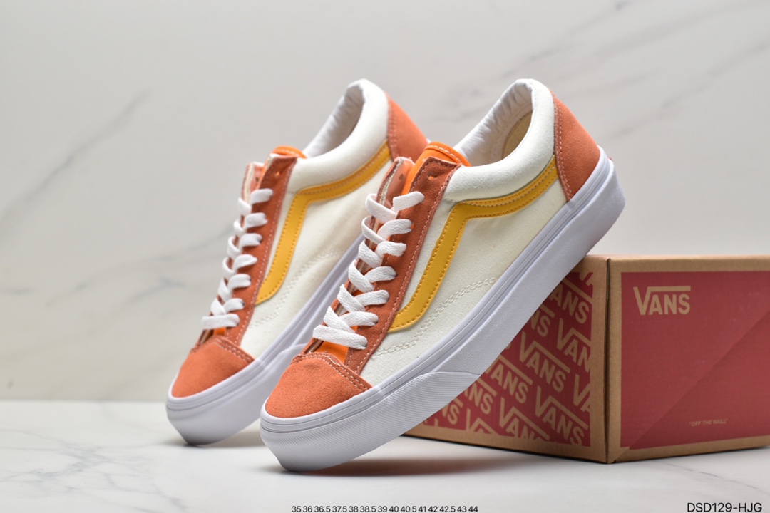 100 VANS/万斯Style 36 经典低帮帆布休闲运动硫化滑板板鞋