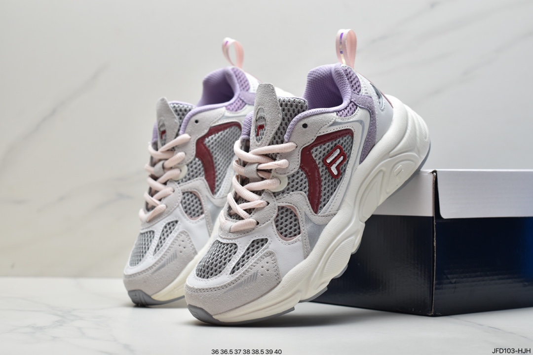 Xiaohongshu recommends the popular FILA Fila soot dove gray couples old shoes