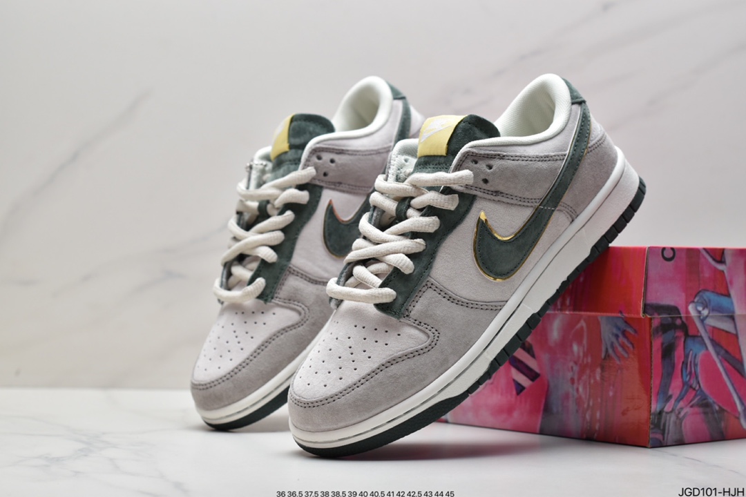 180 耐克Nike SB Dunk Low Pro 复古低帮 头层皮 休闲运动滑板板鞋DD1503-601