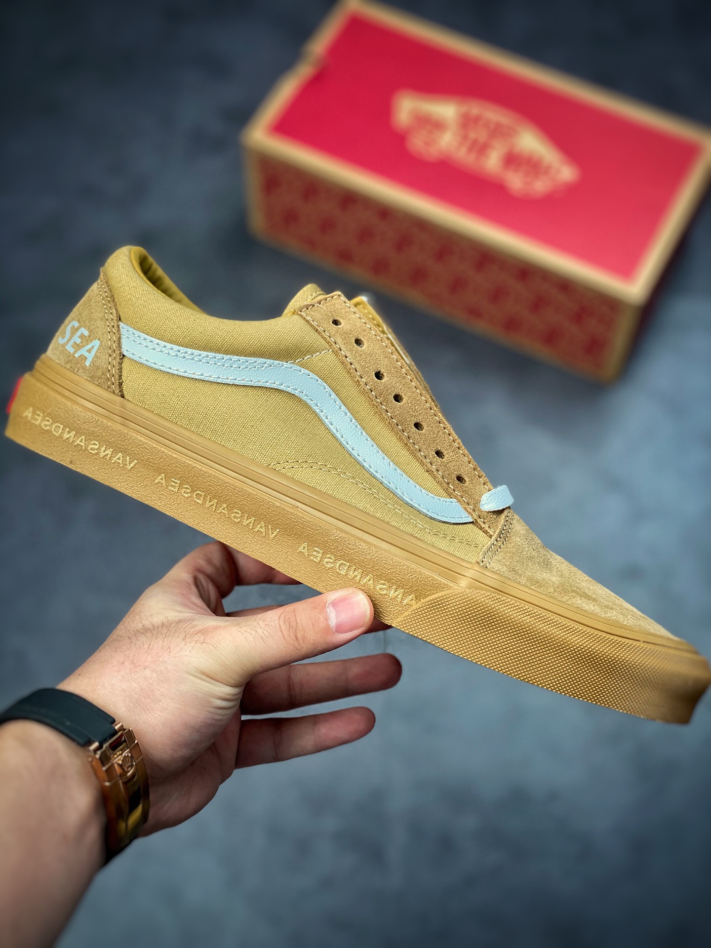 WIND AND SEA x Vans Japan Old Skool ”VANSANDSEA” Old Julian series low-top casual sports vulcanized sneakers VANSANDSEA2