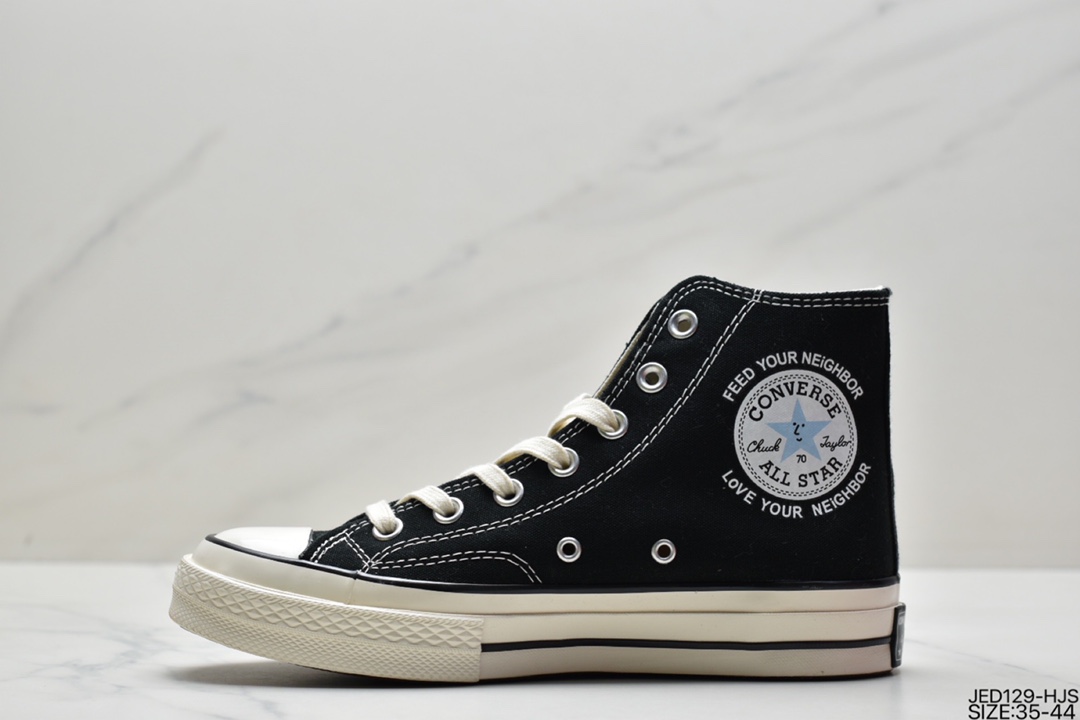 converse all star Converse 1970S Samsung elevation canvas shoes black high 162050C