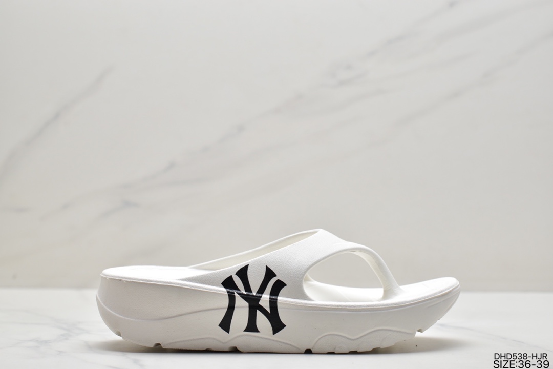 MLB slippers Korean Yankees NY letter thick bottom increased summer all-match women's flip-flops 3ALPAB223