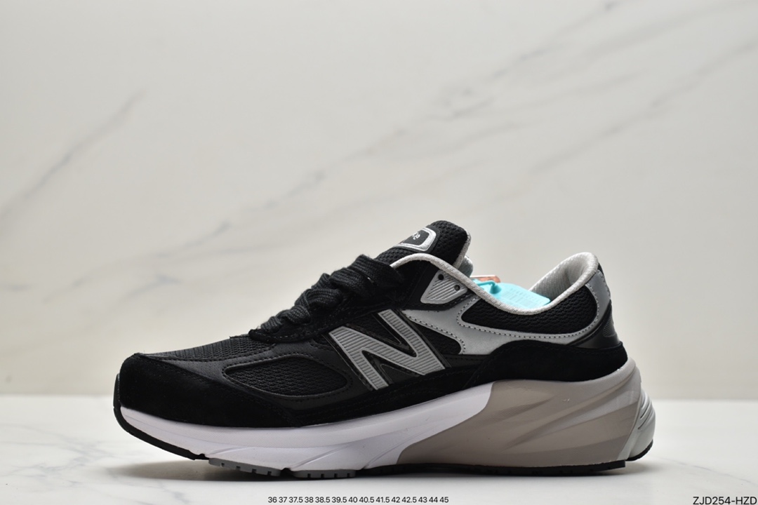 NB New Balance New Balance in USA M990V6 series American-made running shoes ”Black Marl Grey Silver 3M” M990BK6