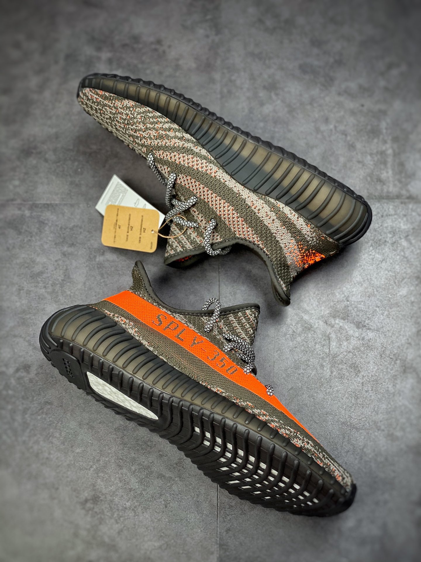 Yeezy 350 Boost V2 Army Green Orange HQ7045