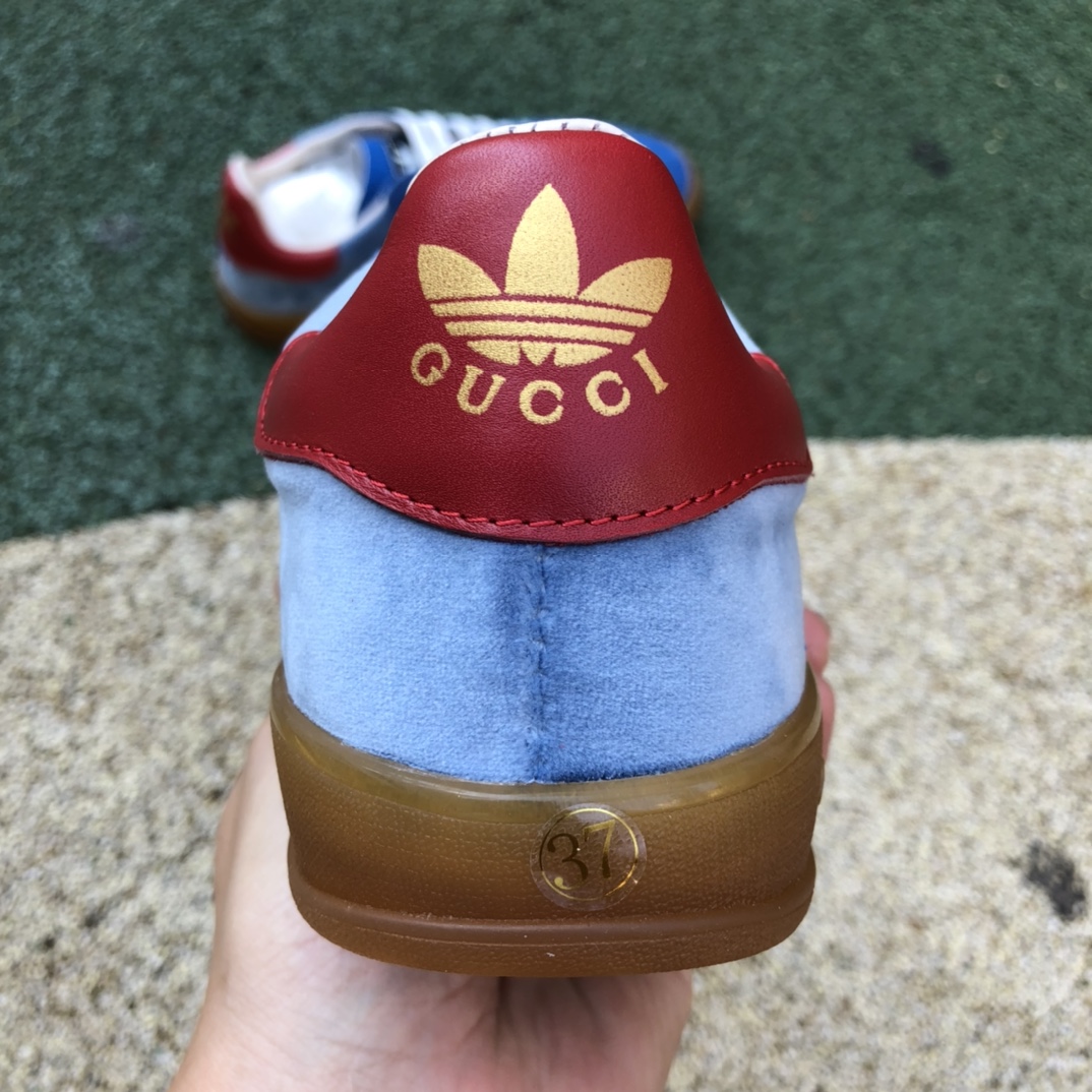 Gucci Joint Adidas Blue Yellow Red Gucci x Adidas Gucci Joint Adidas Originals Gazelle ”Esquisite Gucci” Antelope