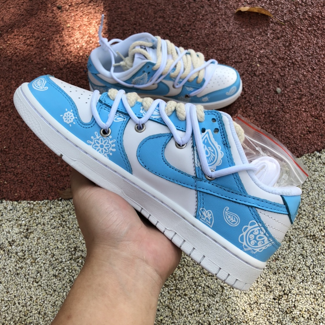 Dunk白蓝腰果花 430 Nike Dunk Low 滑板鞋 DD1503-109