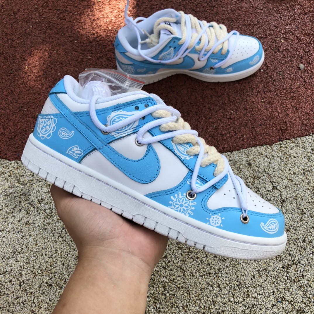 Dunk白蓝腰果花 430 Nike Dunk Low 滑板鞋 DD1503-109