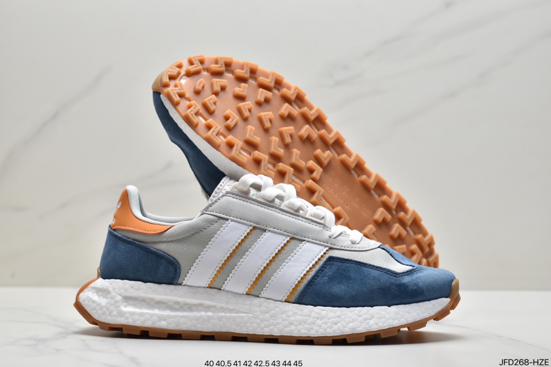 Adi ADIDAS Racing 1 Boost Prototype Speed ??Lightweight Retro Series All-match Breathable Casual Sports Jogging Shoes Q47108