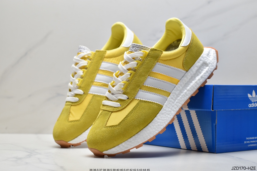 Really explosive ADI ADIDAS Racing 1 Boost Prototype speed light retro series all-match jogging shoes Q47108