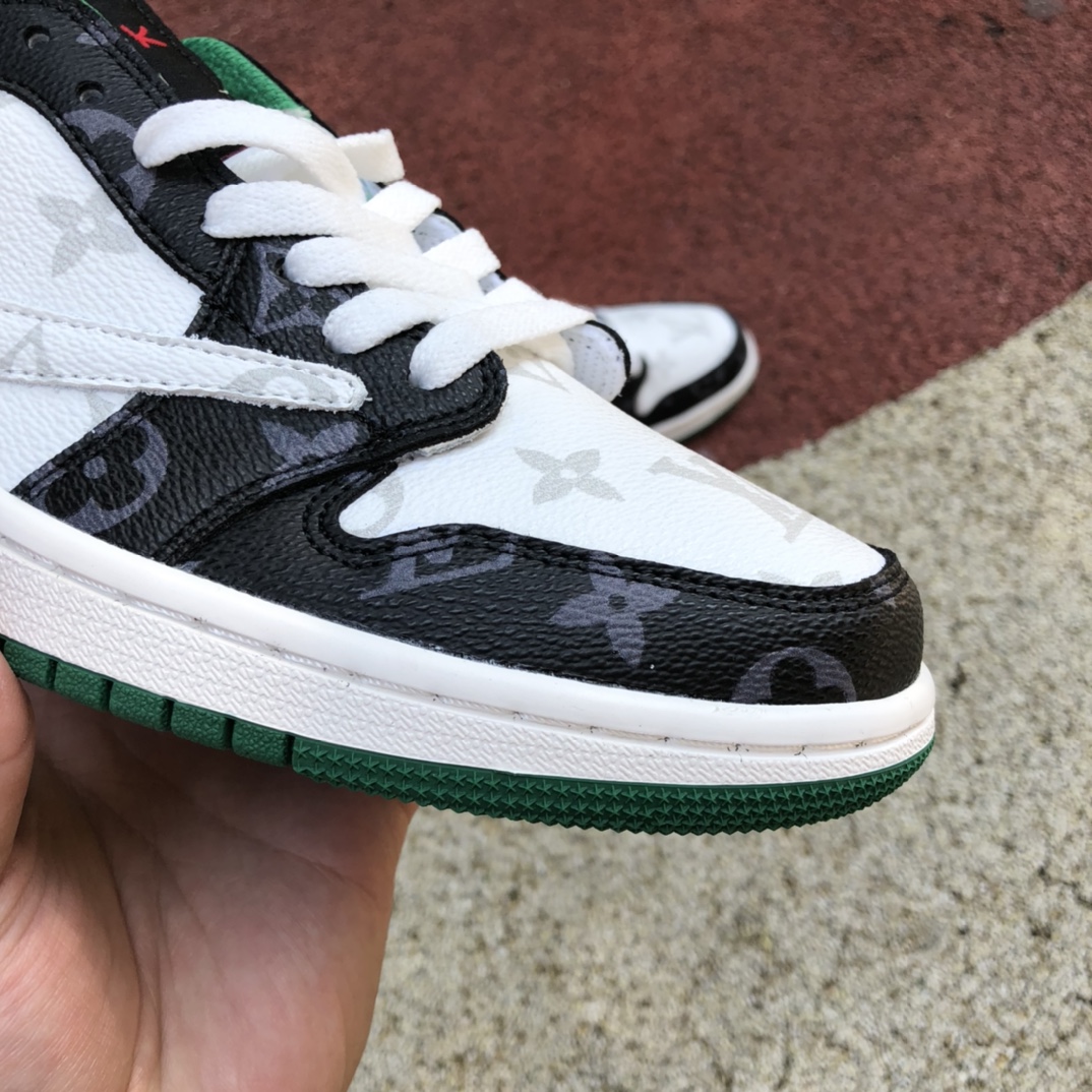 300 Travis Scott x Nike Air Jordan 1 Low AJ1 联名lv低帮板鞋TS 联名倒钩 DM7866-553