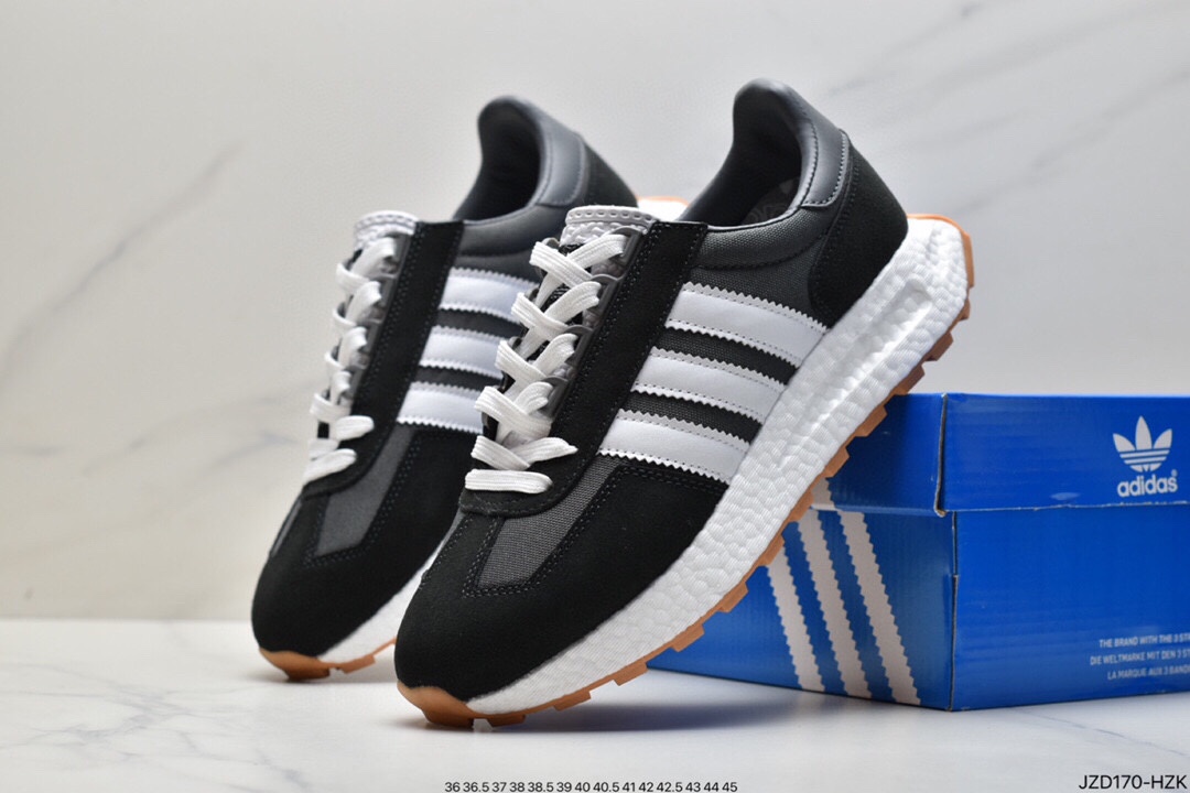 Really explosive ADI ADIDAS Racing 1 Boost Prototype speed light retro series all-match breathable casual sports jogging shoes Q47108