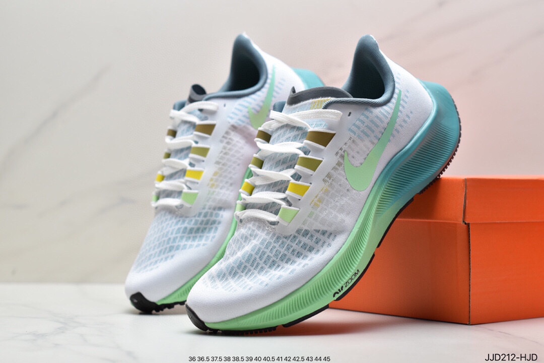 Nike Zoom Pegasus 37 moon landing Pegasus 37 generation ultra-light mesh breathable running shoes CQ9908-100