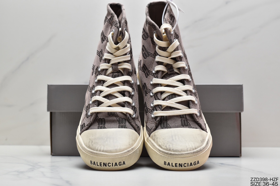 BALENCIAGA Balenciaga 22 summer new products PARIS wear old effect casual canvas shoes