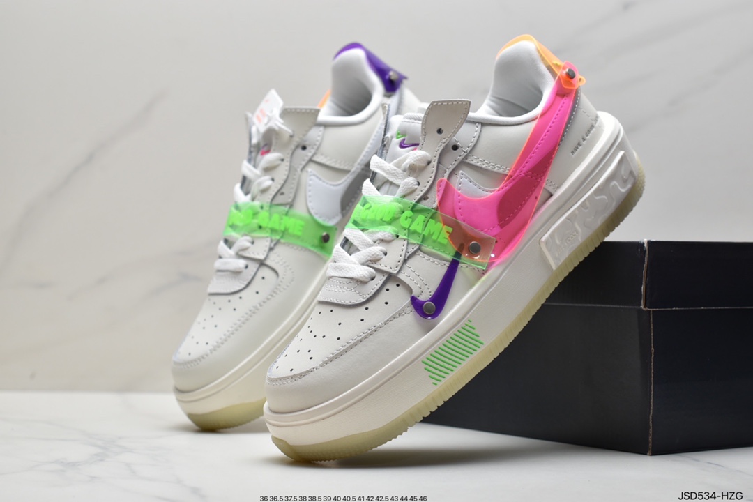 Nike Nike Air Force1 Air Force One white and blue low-top casual shoes DJ3911-101