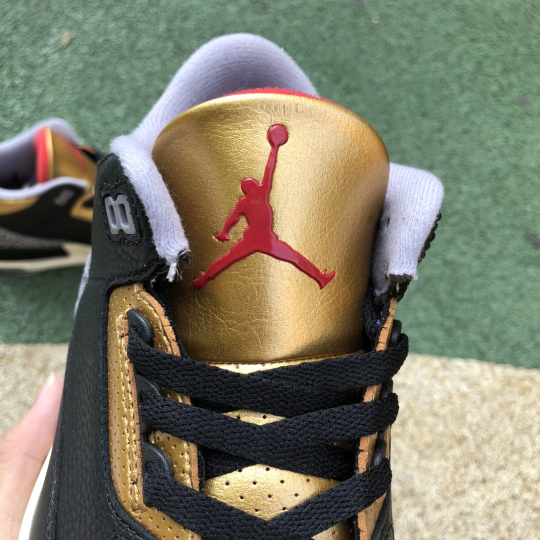 j3 Black Cement Gold Air Jordan 3 WMNS ”Black Gold” CK9246-067