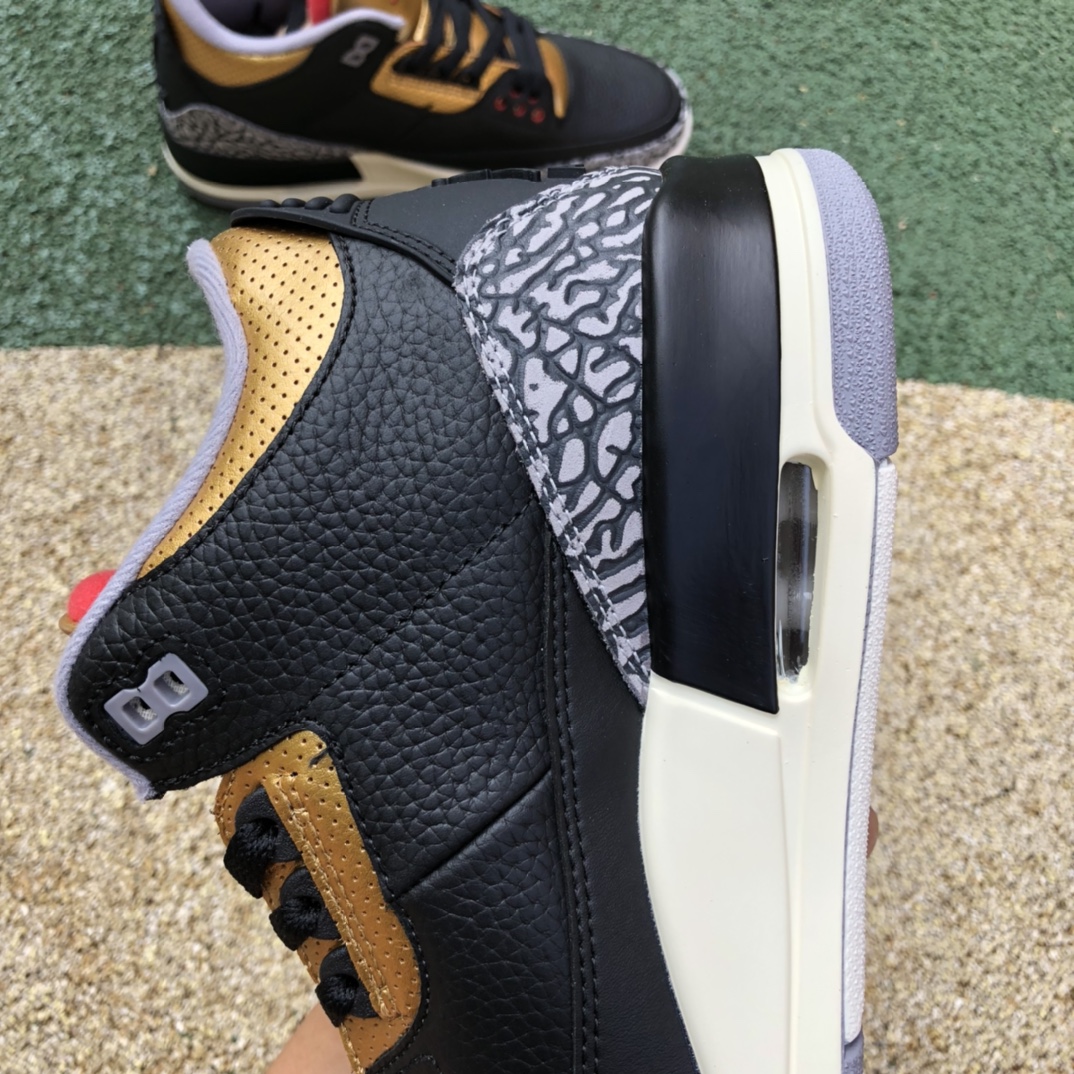 j3 Black Cement Gold Air Jordan 3 WMNS ”Black Gold” CK9246-067