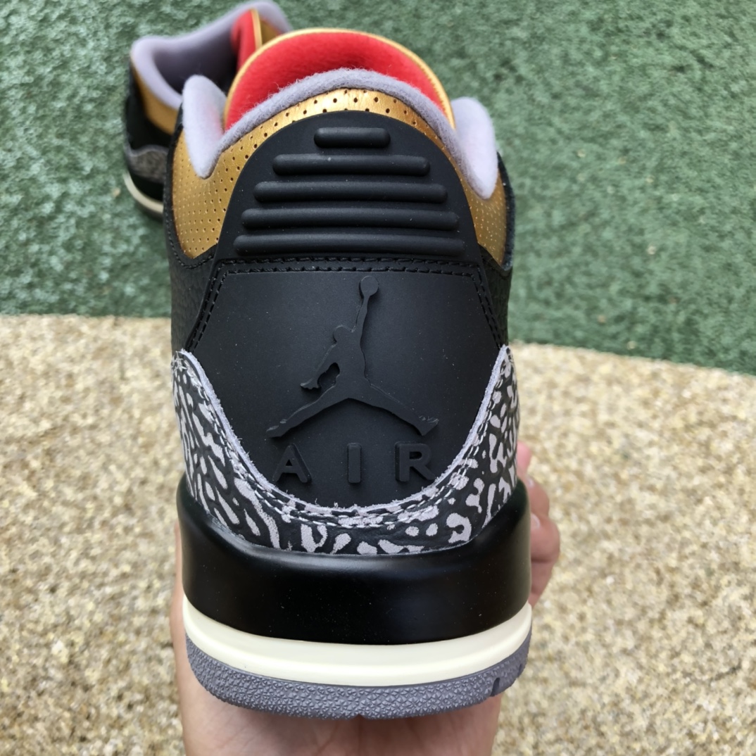 j3 Black Cement Gold Air Jordan 3 WMNS ”Black Gold” CK9246-067