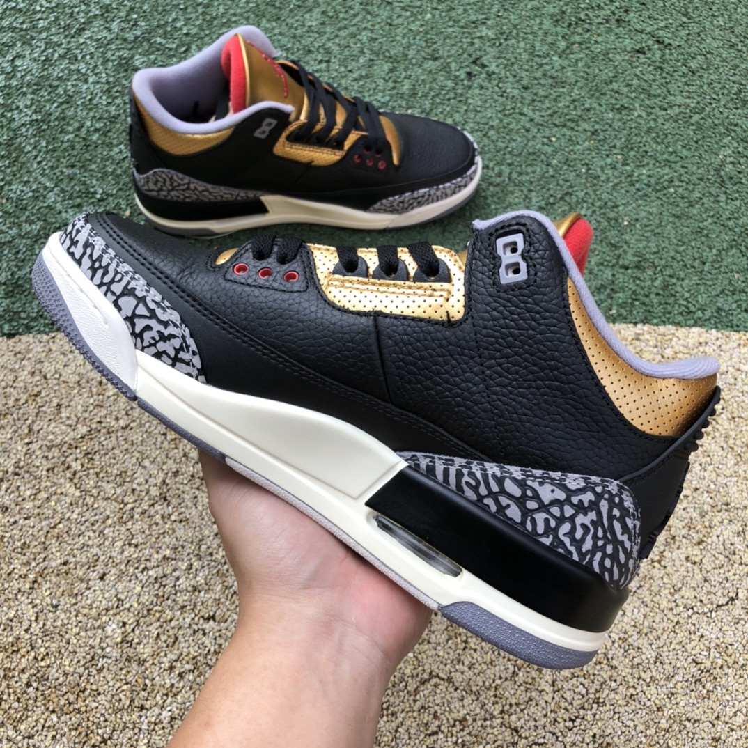 j3 Black Cement Gold Air Jordan 3 WMNS ”Black Gold” CK9246-067