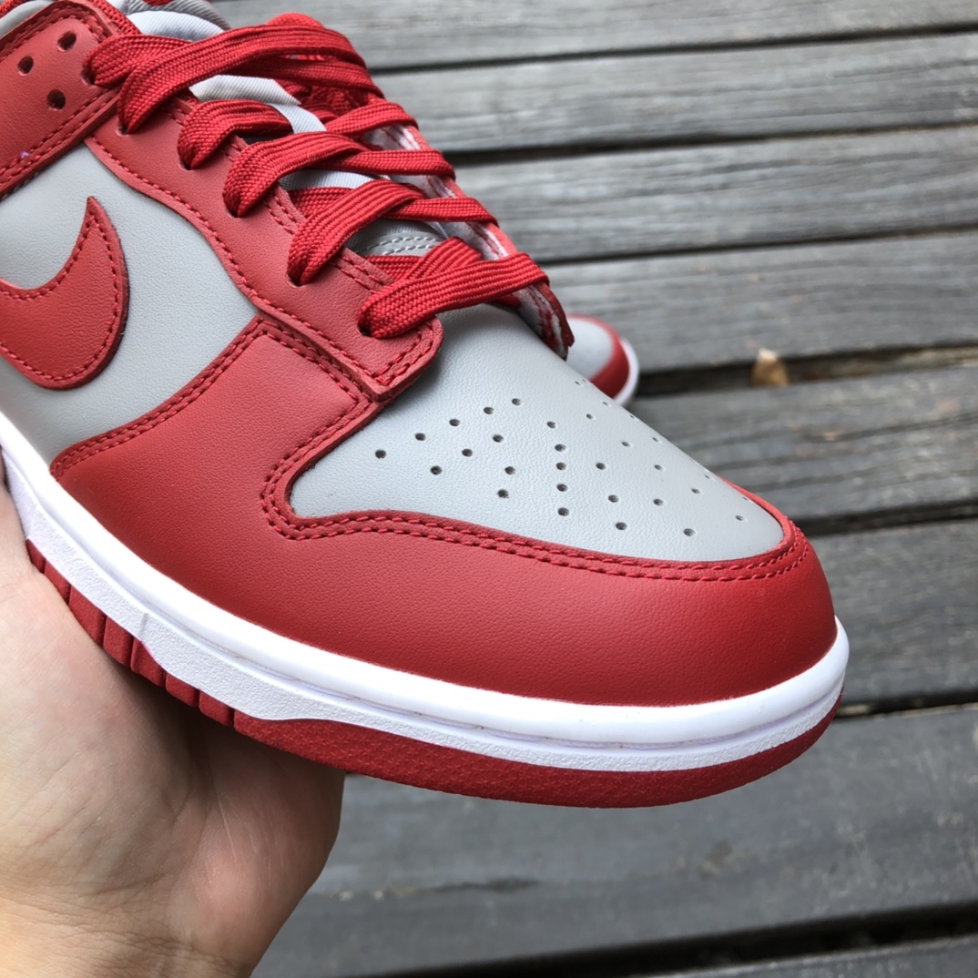 Nike Dunk Low UNLV Grey Red Low Top Casual Skateboard Shoes DD1391-002