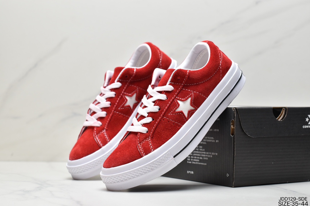 120 真标经典匡威Converse One Star Suede OX一星系列经典低帮复古皮革休闲百搭硫化板鞋159492C