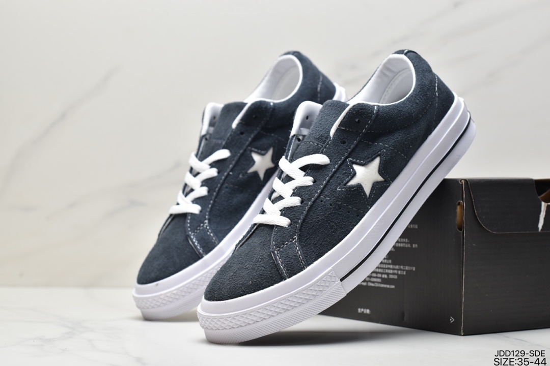 120 真标经典匡威Converse One Star Suede OX一星系列经典低帮复古皮革休闲百搭硫化板鞋159492C