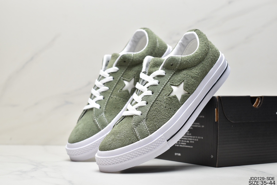 120 真标经典匡威Converse One Star Suede OX一星系列经典低帮复古皮革休闲百搭硫化板鞋159492C