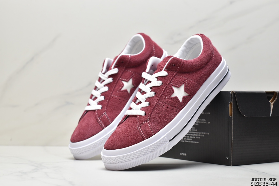 120 真标经典匡威Converse One Star Suede OX一星系列经典低帮复古皮革休闲百搭硫化板鞋159492C