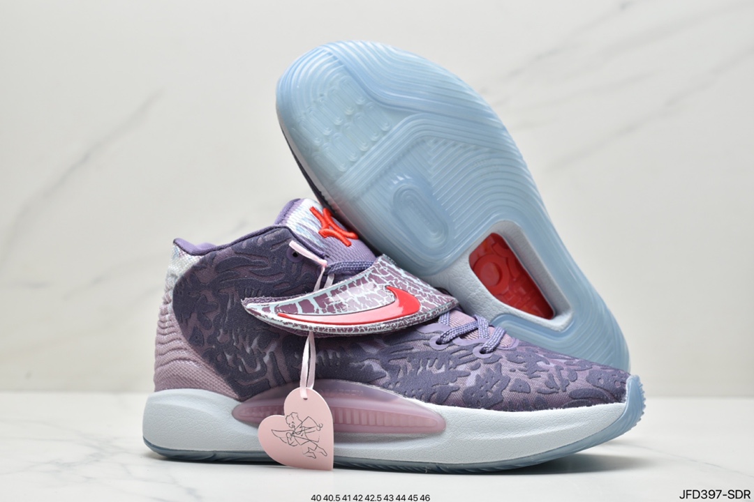 160 Nike KD14 EP耐克KD系列 继2、4、7代之后再次使用绑带设计DJ4335-900