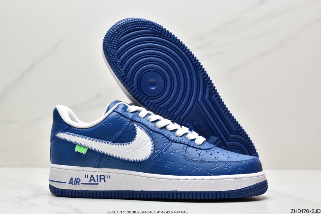 300 超奢联名 路易威登 LV×Nike Air Force 1 Low 07 空军一号LV3369-100