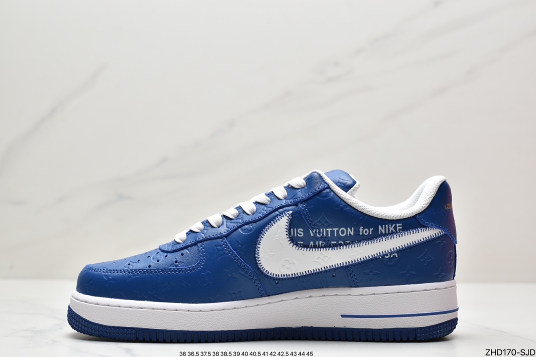 300 超奢联名 路易威登 LV×Nike Air Force 1 Low 07 空军一号LV3369-100