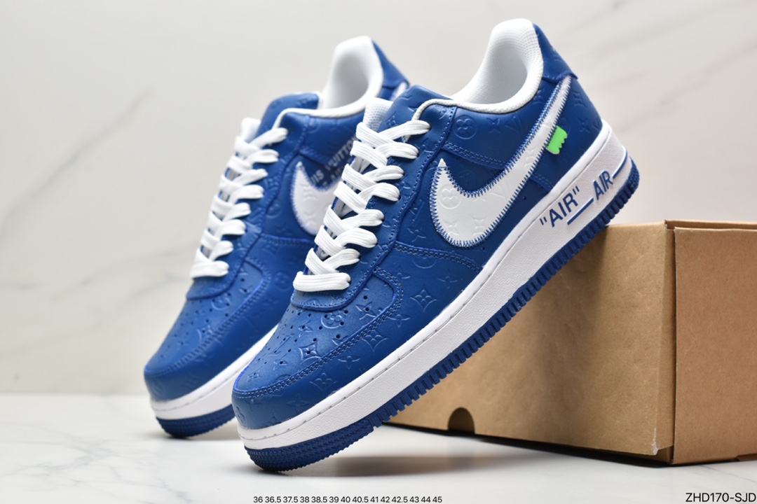 300 超奢联名 路易威登 LV×Nike Air Force 1 Low 07 空军一号LV3369-100