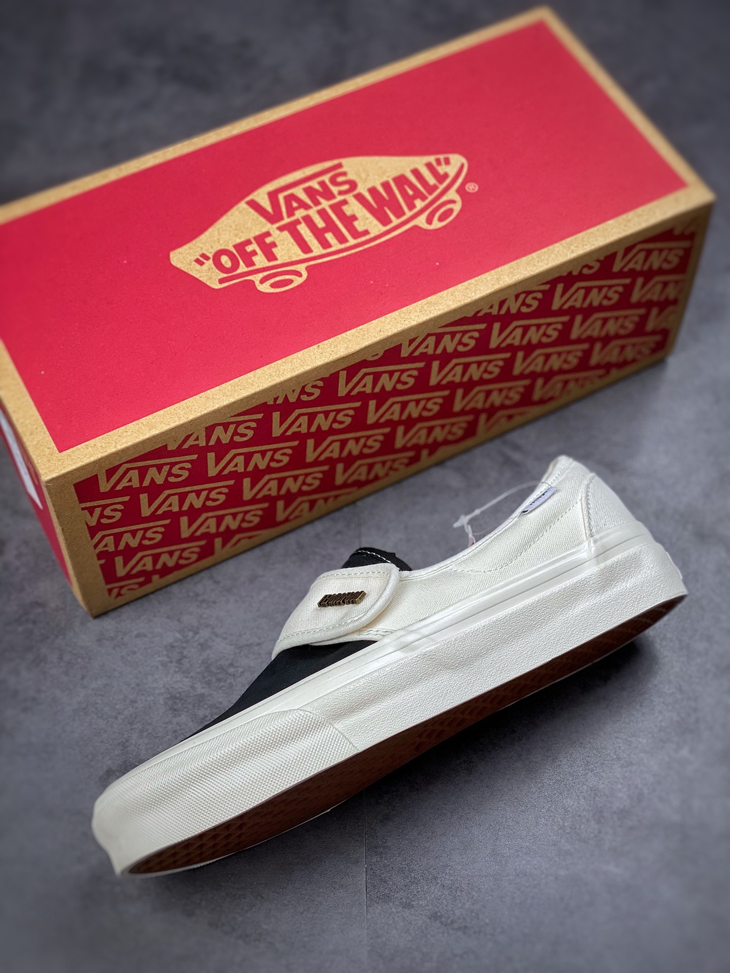 150 Vans Slip-On新款高街FOG帆布鞋懒人魔术贴低帮 滑板鞋