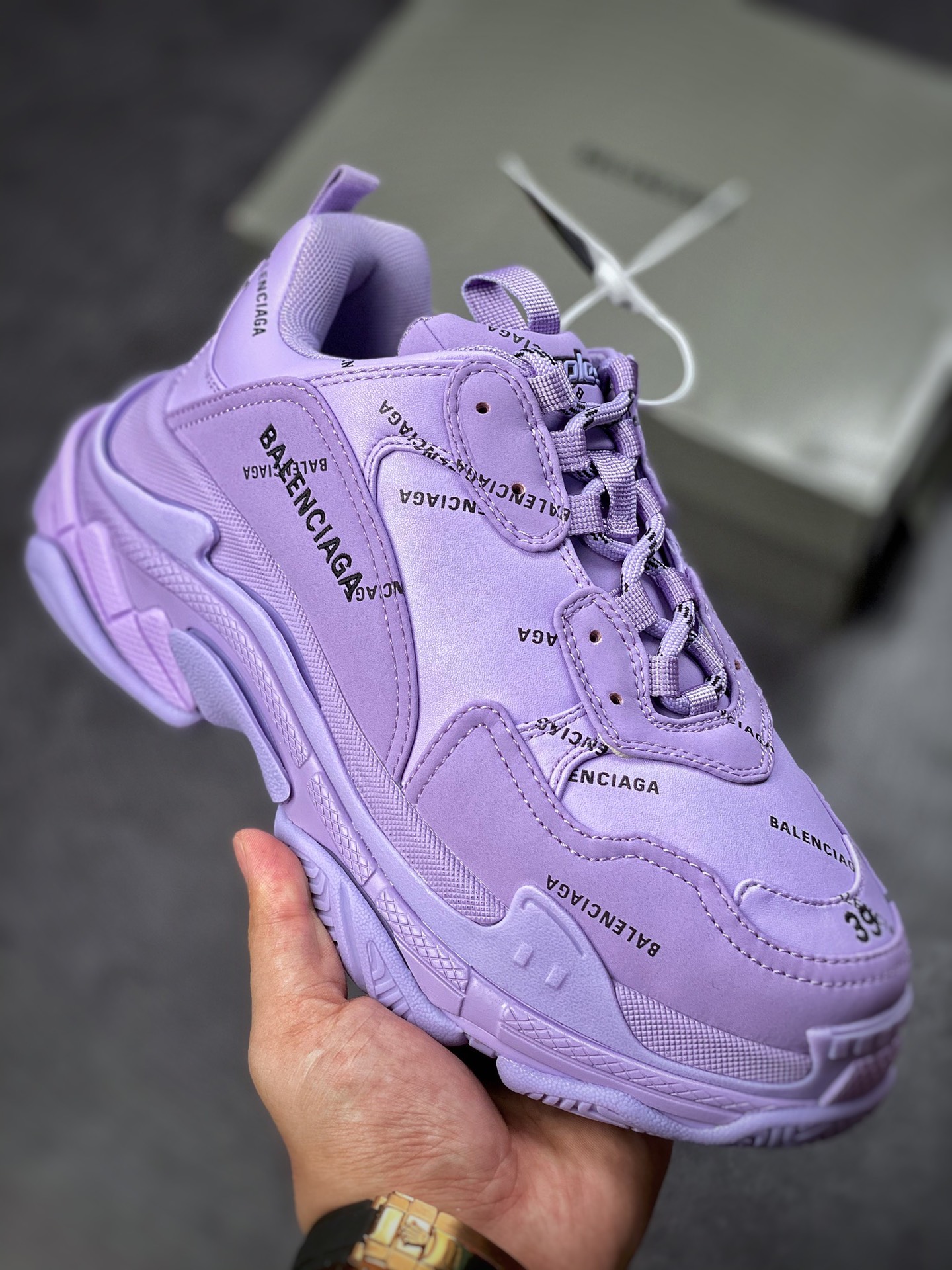 350 【运费超重】 原盒 Balenciaga Triple S 巴黎世家老爹鞋 524039 W2BR1 2055