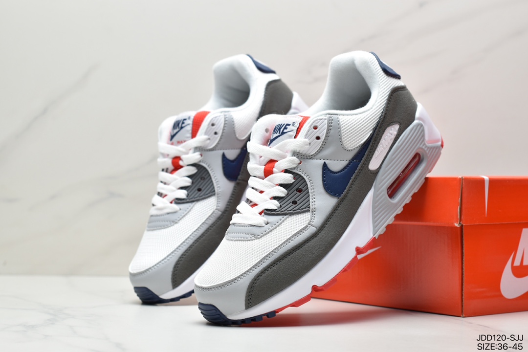 120 耐克NIKE AIR MAX 90 男女复古元年气垫缓震跑鞋