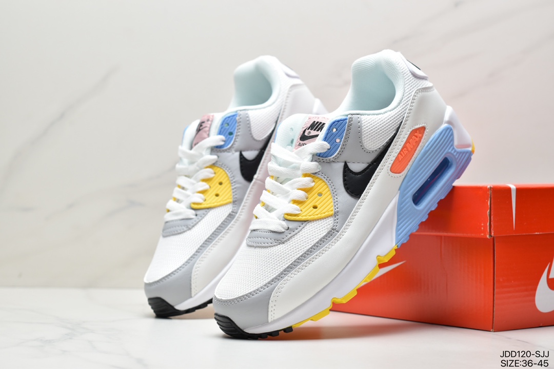 120 耐克NIKE AIR MAX 90 男女复古元年气垫缓震跑鞋