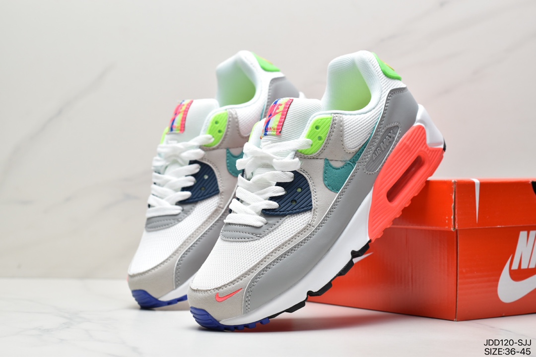 120 耐克NIKE AIR MAX 90 男女复古元年气垫缓震跑鞋