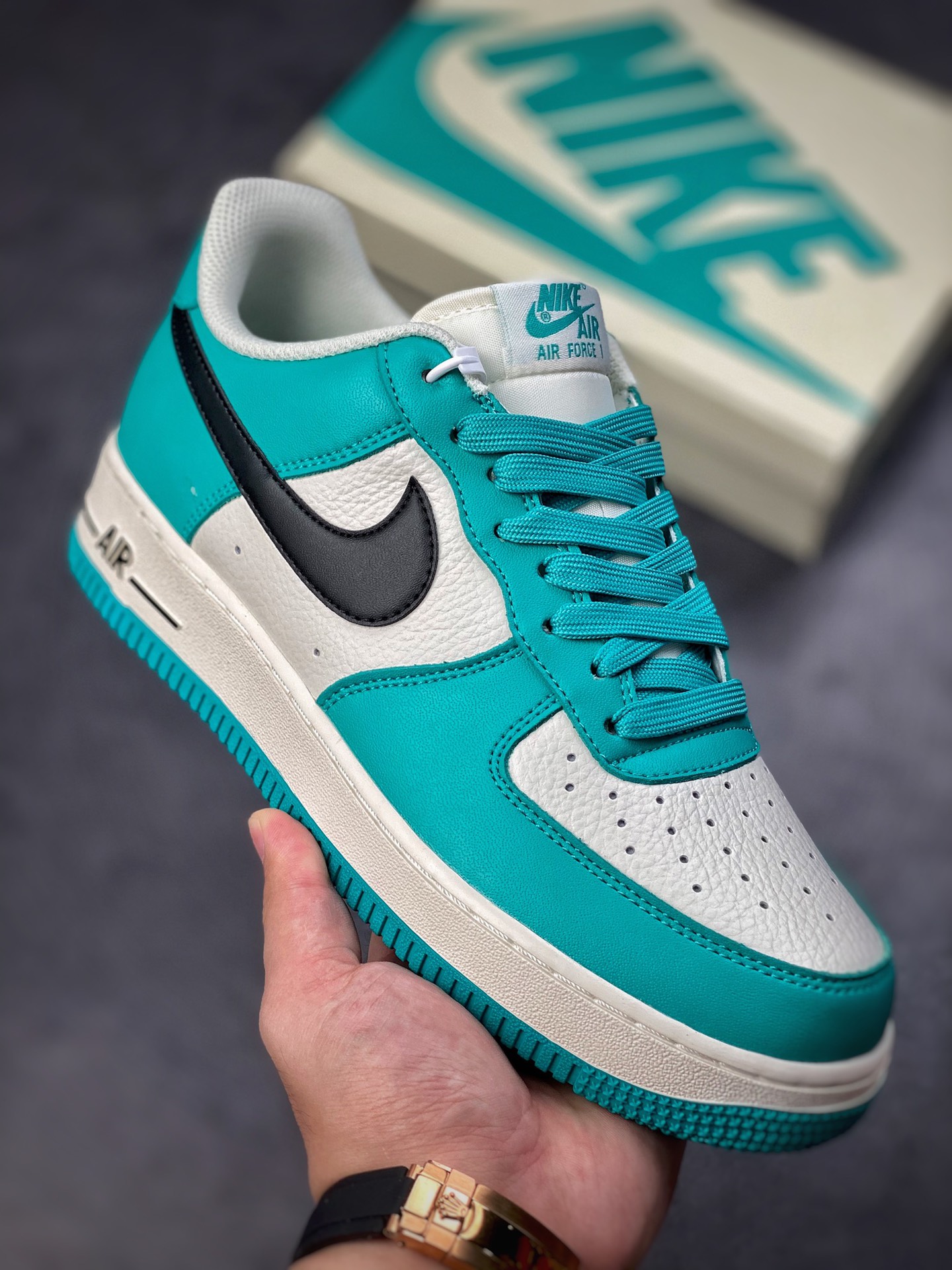 240 Nike Air Force 1 Low 07 黑米绿GH5696-302