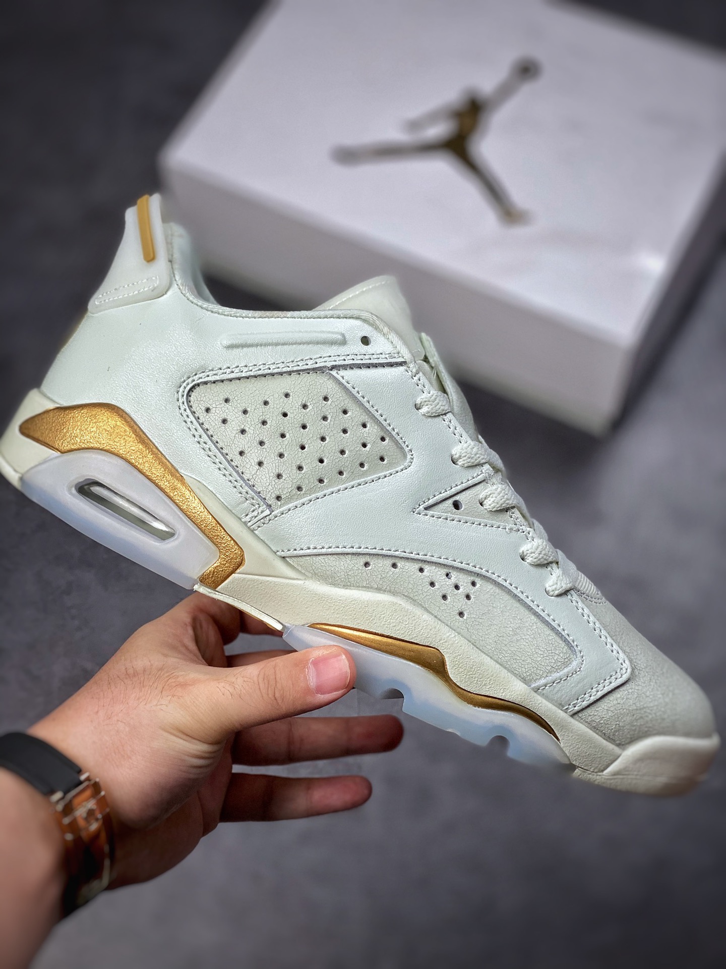 230 Air Jordan 6 Retro Low SE CNY蓝灰金 DH6928-073