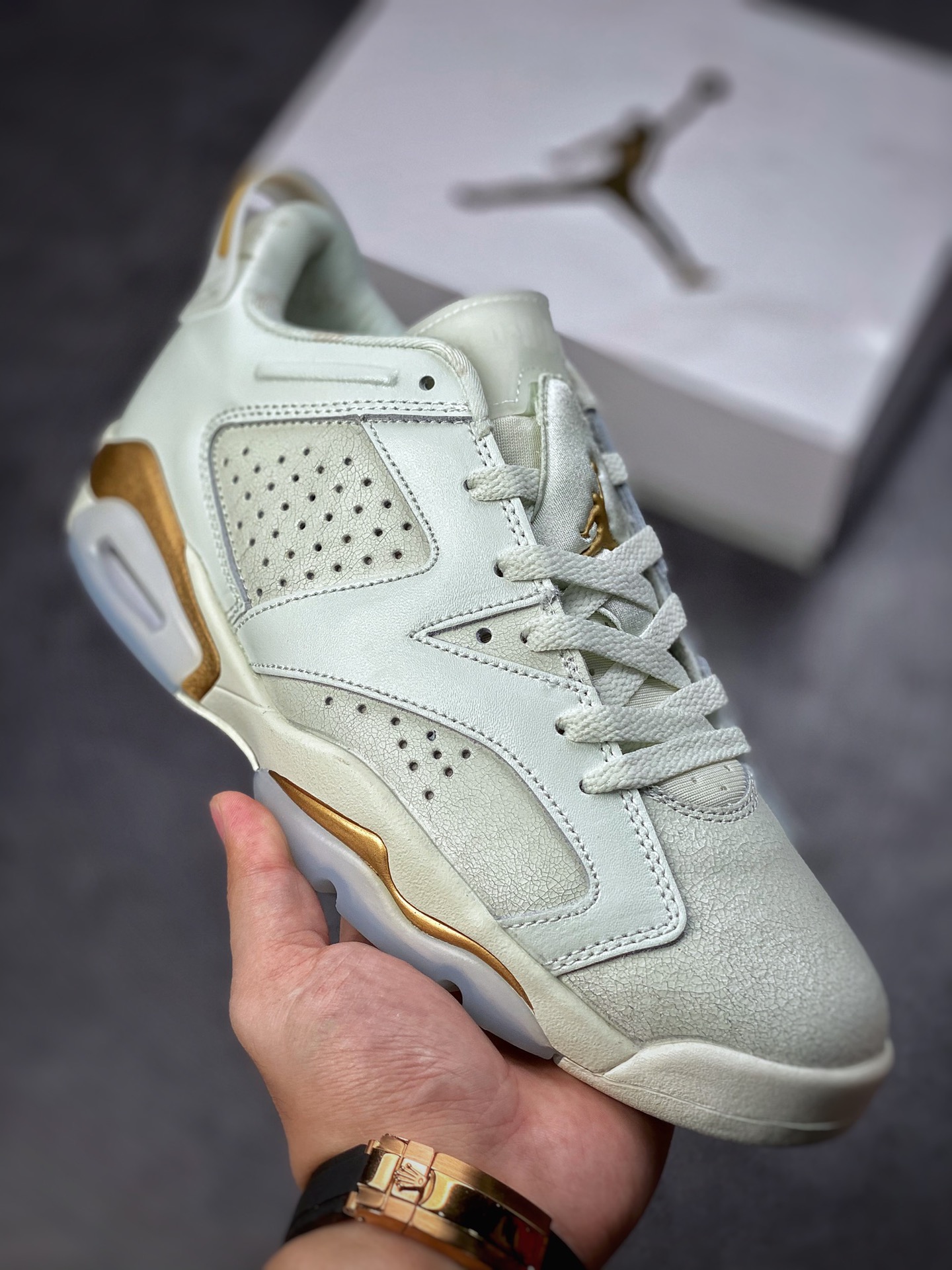 230 Air Jordan 6 Retro Low SE CNY蓝灰金 DH6928-073