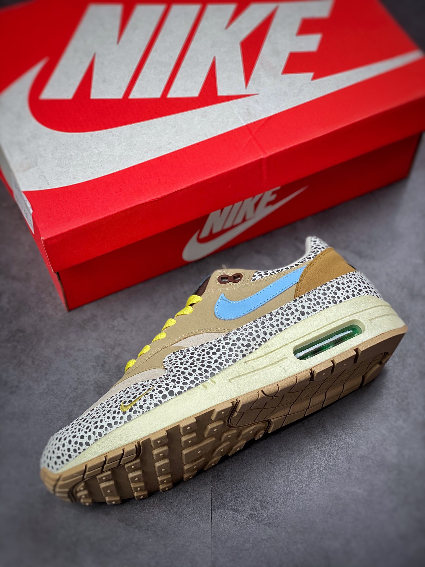 240 Nike Air Max 1 棕色石斑鱼 复古休闲跑步鞋 DV3027-001