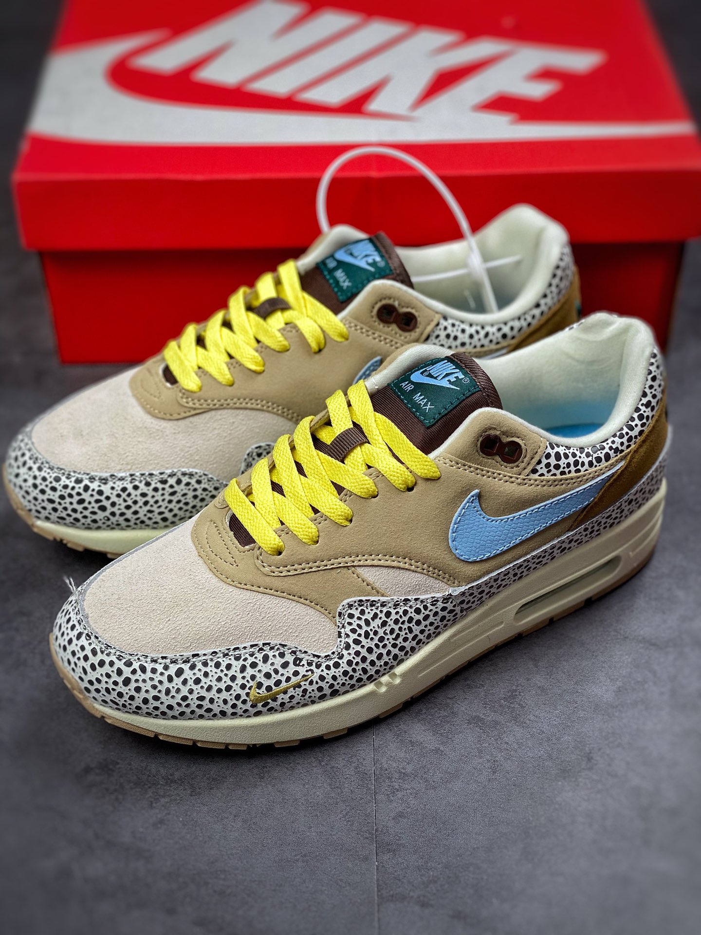 240 Nike Air Max 1 棕色石斑鱼 复古休闲跑步鞋 DV3027-001