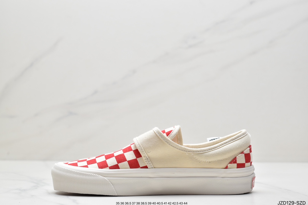 140 万斯 Fear of Fog x Vans Slip-On 47 V DX 高街懒人魔术贴一脚蹬帆布鞋