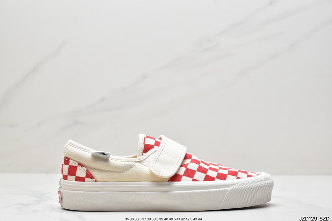 140 万斯 Fear of Fog x Vans Slip-On 47 V DX 高街懒人魔术贴一脚蹬帆布鞋