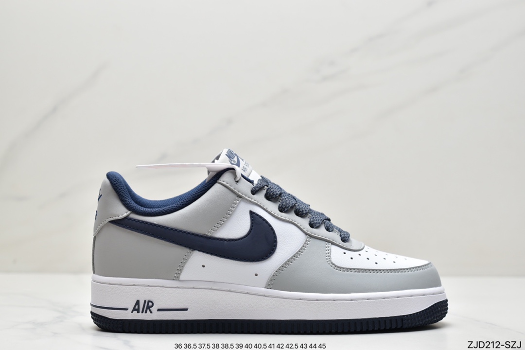 240 耐克Nike Air Force1 空军一号 白蓝低帮休闲板鞋 NK6369-566