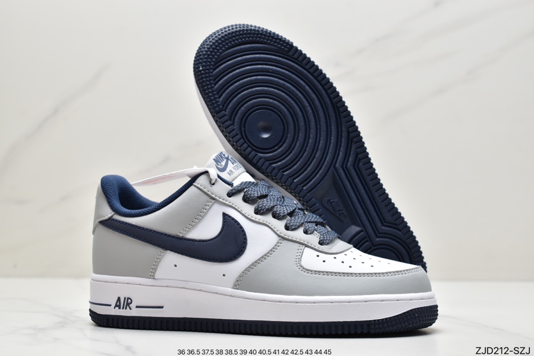 240 耐克Nike Air Force1 空军一号 白蓝低帮休闲板鞋 NK6369-566