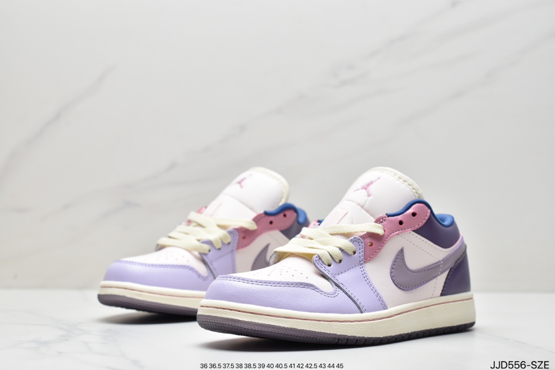 130 Jordan 1 Low”Easter”乔1 乔丹1代AJ1低帮粉紫彩蛋复活节 DZ2768-651