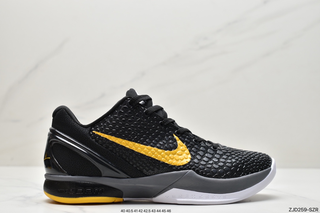 240 耐克NK Kobe 6 Protro科比6代专业实战篮球鞋 日落黑橙 CW2190-800