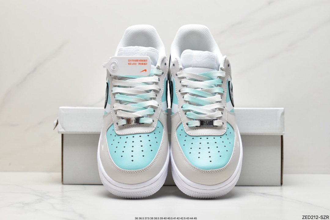 260 耐克Nike Air Force1 空军一号 白蓝低帮休闲板鞋 UN6695-288