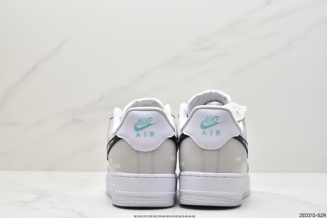 260 耐克Nike Air Force1 空军一号 白蓝低帮休闲板鞋 UN6695-288