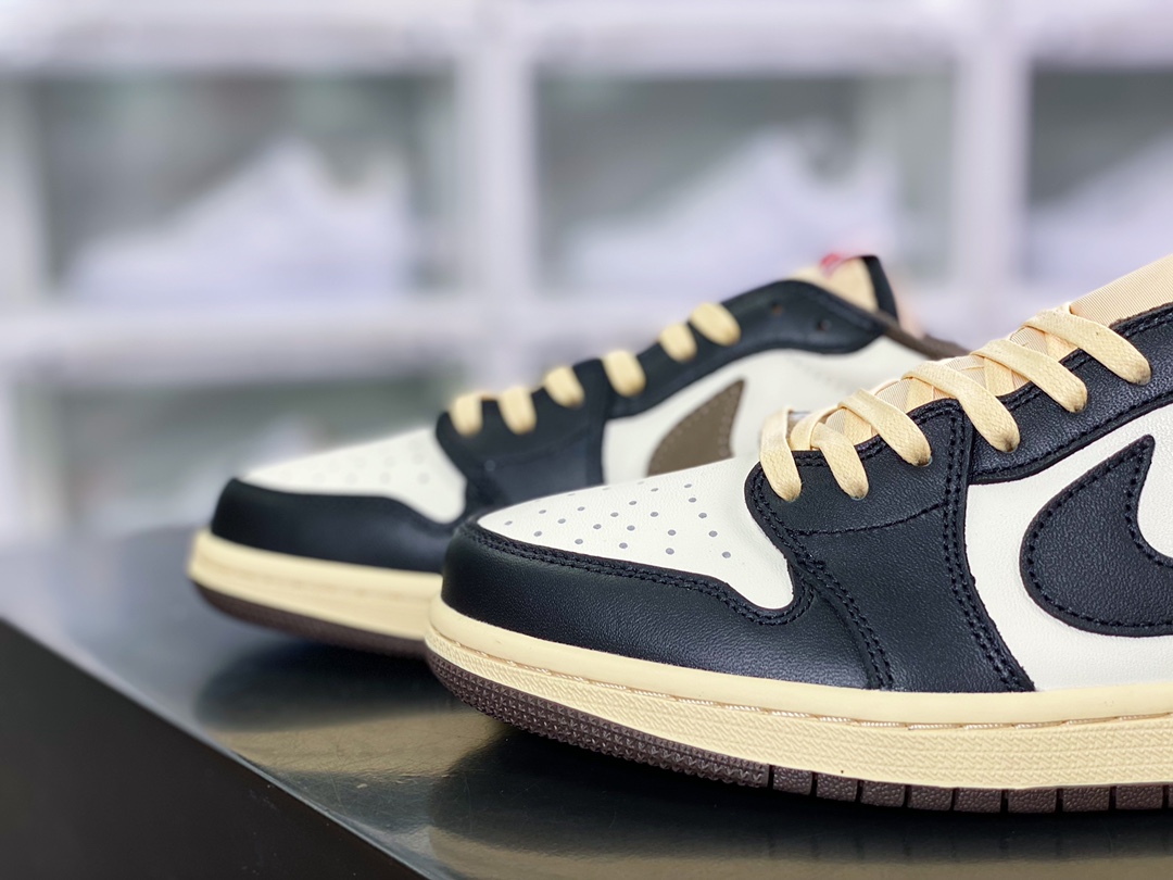 280 Travis Scott x Air Jordan 1 Low OG SP”Dark Mocha”AJ1乔丹一代经典低帮文化百搭休闲运动篮球鞋CQ4277-105